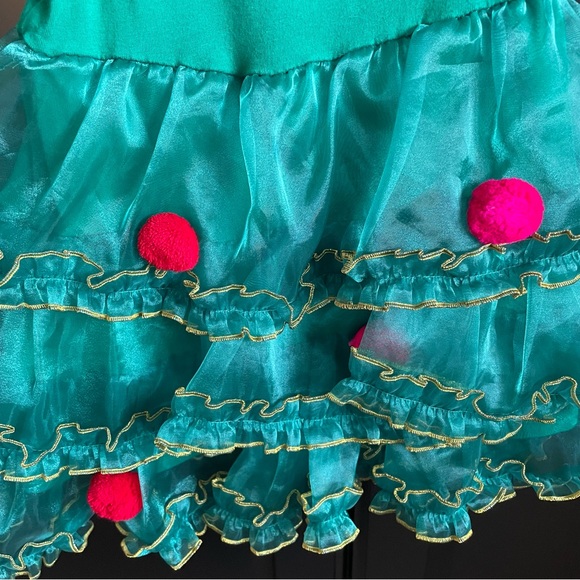 EUC Holiday Tree Dress (1.5-2yr) Green - Picture 4 of 5